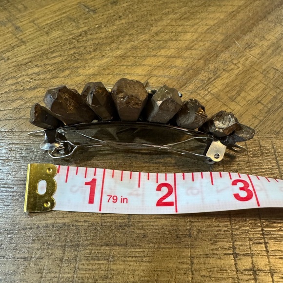 Handmade Crystal Hair Clip With Rhinestone Accents - Picture 6 of 6